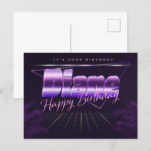 Postale Diane Nom Prénom Date de naissance de la carte pos