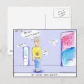 Postale Dimwitz Comics "If You are from Boston" Carte post (Devant / Derrière)