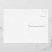 Postale D'invitation À Feuilles D'aluminium Carte RSVP de remplissage (Verso)