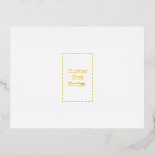 Postale D'invitation À Feuilles D'aluminium Créez votre propre carte personnalisée