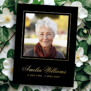 Postale D'invitation À Feuilles D'aluminium Photo feuille frontière sympathie carte de remerci