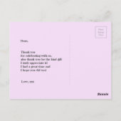 Postale discothèque, parties scintillant, danse, carte de  (Dos)