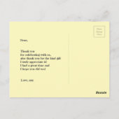 Postale discothèque, parties scintillant, danse, carte de  (Dos)