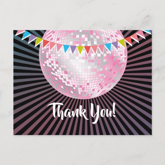 Postale discothèque, parties scintillant, danse, carte de (Devant)