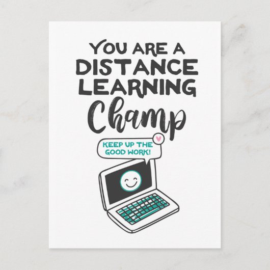 Postale Distance Learning Student Encouragement Carte post (Devant)