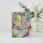 Postale Dollars de sable Aquarelle et Ink Art Carte postal (Debout devant)