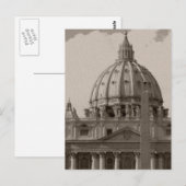 Postale Dôme de la basilique Saint-Pierre Rome Carte posta (Devant / Derrière)