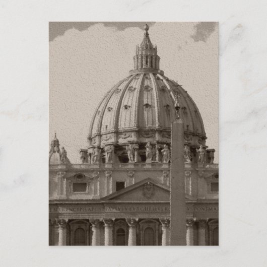 Postale Dôme de la basilique Saint-Pierre Rome Carte posta (Devant)