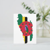 Postale Dominique Carte Drapeau DM (Debout devant)