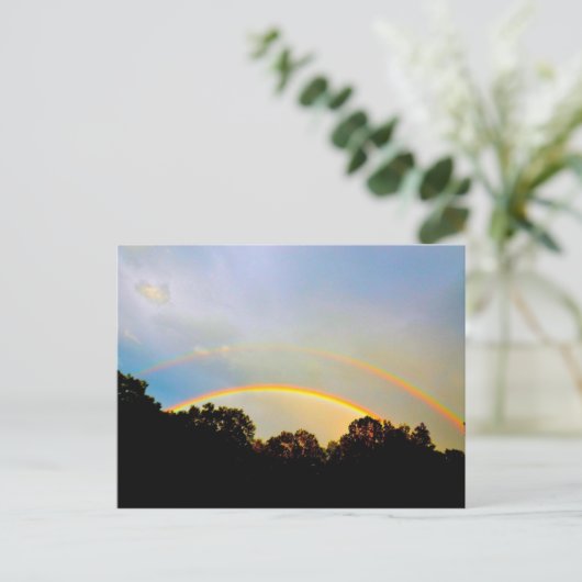 Postale Double carte Rainbow Post (Debout devant)