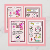 Postale Dragon de table périodique - Carte Bismuth (Devant / Derrière)