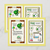 Postale Dragon de table périodique - Carte d'oxygène (Devant / Derrière)