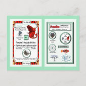 Postale Dragon de table périodique - Carte Francium (Dos)