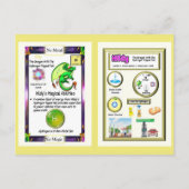 Postale Dragon de table périodique - Carte Hydrogène (Dos)