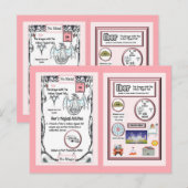 Postale Dragon de table périodique - Carte Indium (Devant / Derrière)