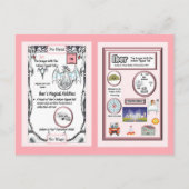 Postale Dragon de table périodique - Carte Indium (Dos)