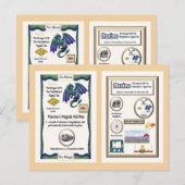 Postale Dragon de table périodique - Carte Molybdène (Devant / Derrière)