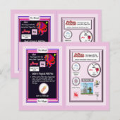 Postale Dragon de table périodique - Carte Neon (Devant / Derrière)