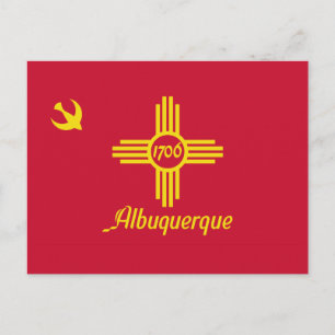 Postale Drapeau d'Albuquerque, Nouveau-Mexique Carte posta