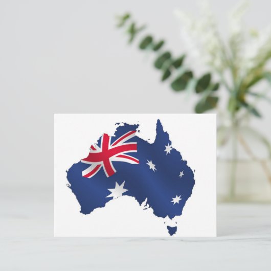 Postale Drapeau de la carte Aussie (Debout devant)