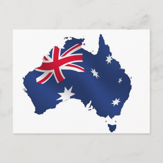 Postale Drapeau de la carte Aussie (Devant)