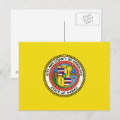 Postale Drapeau de la ville de Honolulu, Hawaii Carte post (Devant / Derrière)