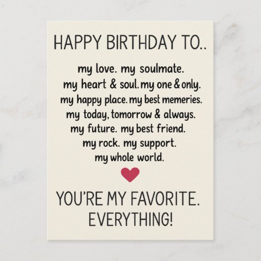 Postale Drôle Carte d'anniversaire pour hommes mari Boyami (Devant)