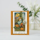 Postale Drôle carte de clown Halloween (Debout devant)