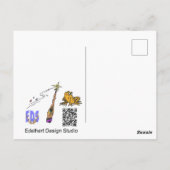 Postale Drôle Sorcière Toad Cartoon Humour Halloween Carte (Dos)