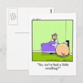 Postale Drôle Un Peu De Gonflement Obtenir Bonne Carte Pos (Devant / Derrière)