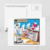 Postale E contre B - No.22 "Eh bien bonjour là" Carte post (Devant / Derrière)