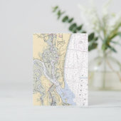 Postale Eaux navigables de l'île Amelia Floride Carte post (Debout devant)