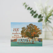 Postale Ecclesiastes 3:11 Toutes choses belle Carte postal (Debout devant)