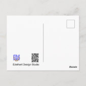 Postale Échinacées Texte personnalisé Carte de vœux de rét (Dos)