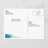 Postale Éclair sur la jetée de la plage de Navarre Carte d (Dos)