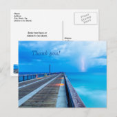 Postale Éclair sur la jetée de Navarre Beach Carte de reme (Devant / Derrière)