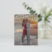 Postale Éclairages de chaîne Enregistrer la date carte pho (Debout devant)