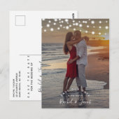 Postale Éclairages de chaîne Enregistrer la date carte pho (Devant / Derrière)