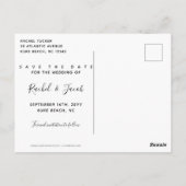 Postale Éclairages de chaîne Enregistrer la date carte pho (Dos)