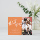 POSTALE ÉCLAIRÉ | CARTE POST MERCI MARIAGE (Debout devant)