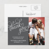 POSTALE ÉCLAIRÉ | CARTE POST MERCI MARIAGE (Devant / Derrière)