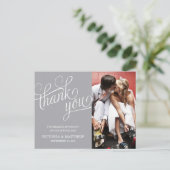 POSTALE ÉCLAIRÉ | CARTE POST MERCI MARIAGE (Debout devant)