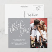 POSTALE ÉCLAIRÉ | CARTE POST MERCI MARIAGE (Devant / Derrière)