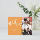 POSTALE ÉCLAIRÉ | CARTE POST MERCI MARIAGE (Debout devant)