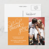 POSTALE ÉCLAIRÉ | CARTE POST MERCI MARIAGE (Devant / Derrière)