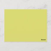 Postale Écriture Carte Place Lime Green Pear Swirls (Dos)