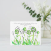 Postale Écriture Psaumes 32 Carte de prière Artichokes Veg (Debout devant)