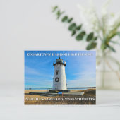 Postale Edgartown Harbour Lighthous, Massachusetts Carte P (Debout devant)