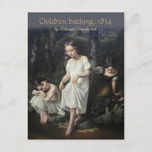 Postale Eduard Steinbrück Enfants baignade CC0561 Carte po