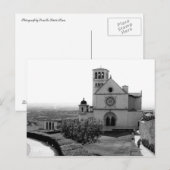 Postale Église de St. François d'Assise, Italie, Carte pos (Devant / Derrière)